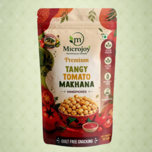 Tangy Tomato – Roasted Fox Nuts with Olive Oil | Crunchy Tomato Flavored Healthy Snack | 30g